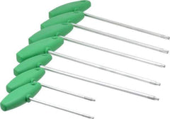 Wiha - 7 Piece T9 to T30 T-Handle Torx Key Set - T9, T10, T15, T20, T25, T27, T30 Torx Size - Apex Tool & Supply
