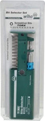 Wiha - 11 Piece, Screwdriver Bit Set - T7 to T40 Torx - Apex Tool & Supply