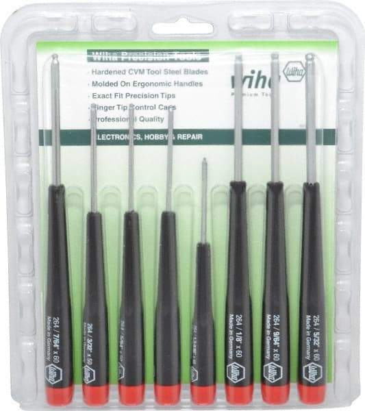 Wiha - 8 Piece, Hex Driver Set - Hex - Apex Tool & Supply
