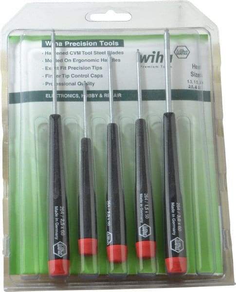 Wiha - 5 Piece, Hex Driver Set - Hex - Apex Tool & Supply