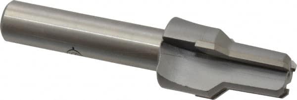 Scientific Cutting Tools - 0.586" Diam, 0.543" Small End Diam, 1/2" Straight Shank, 1-7/16" Flute, Taper Pipe Reamer - Apex Tool & Supply