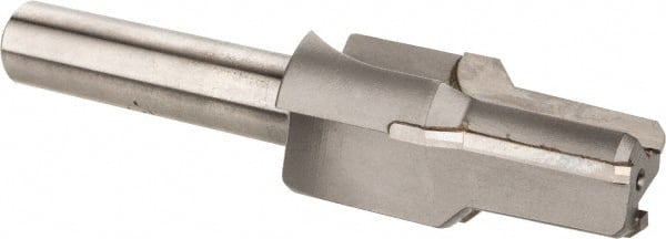 Scientific Cutting Tools - 0.725" Diam, 0.67" Small End Diam, 1/2" Straight Shank, 1-7/8" Flute, Taper Pipe Reamer - Apex Tool & Supply