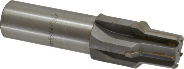 Scientific Cutting Tools - 15/16" Diam, 0.882" Small End Diam, 1" Straight Shank, 2-1/8" Flute, Taper Pipe Reamer - Apex Tool & Supply