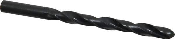 Interstate - Letter T 118° High Speed Steel Jobber Drill - Oxide Finish, Right Hand Cut, Spiral Flute, Straight Shank, 4-7/8" OAL, Standard Point - Apex Tool & Supply