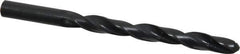 Interstate - Letter T 118° High Speed Steel Jobber Drill - Oxide Finish, Right Hand Cut, Spiral Flute, Straight Shank, 4-7/8" OAL, Standard Point - Apex Tool & Supply