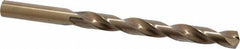 Interstate - 23/64" 135° Cobalt Jobber Drill - Bright Finish, Right Hand Cut, Spiral Flute, 4-7/8" OAL, Split Point - Apex Tool & Supply