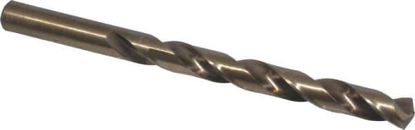 Interstate - 13/32" 135° Cobalt Jobber Drill - Bright Finish, Right Hand Cut, Spiral Flute, 5-1/4" OAL, Split Point - Apex Tool & Supply