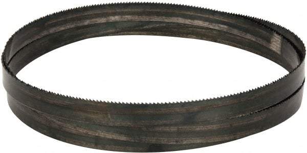 Disston - 14 TPI, 5' Long x 1/2" Wide x 0.025" Thick, Welded Band Saw Blade - Carbon Steel, Toothed Edge, Raker Tooth Set, Hard Back, Contour Cutting - Apex Tool & Supply