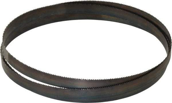 Disston - 14 TPI, 5' 4-1/2" Long x 1/2" Wide x 0.025" Thick, Welded Band Saw Blade - Carbon Steel, Toothed Edge, Raker Tooth Set, Hard Back, Contour Cutting - Apex Tool & Supply