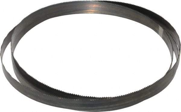 Disston - 14 TPI, 5' 4-1/2" Long x 1/2" Wide x 0.025" Thick, Welded Band Saw Blade - Carbon Steel, Toothed Edge, Wavy Tooth Set, Hard Back, Contour Cutting - Apex Tool & Supply