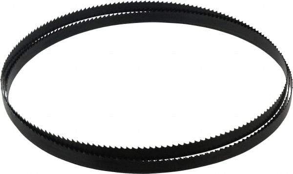 Disston - 6 TPI, 7' 5" Long x 1/2" Wide x 0.025" Thick, Welded Band Saw Blade - Carbon Steel, Toothed Edge, Raker Tooth Set, Hard Back, Contour Cutting - Apex Tool & Supply