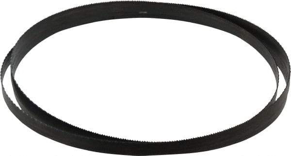 Disston - 14 TPI, 7' 5" Long x 1/2" Wide x 0.025" Thick, Welded Band Saw Blade - Carbon Steel, Toothed Edge, Raker Tooth Set, Hard Back, Contour Cutting - Apex Tool & Supply