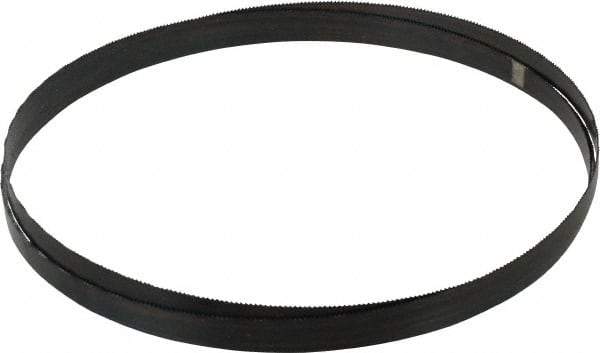 Disston - 14 TPI, 7' 9" Long x 1/2" Wide x 0.025" Thick, Welded Band Saw Blade - Carbon Steel, Toothed Edge, Wavy Tooth Set, Hard Back, Contour Cutting - Apex Tool & Supply