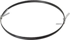 Disston - 6 TPI, 7' 9-1/2" Long x 1/4" Wide x 0.025" Thick, Welded Band Saw Blade - Carbon Steel, Toothed Edge, Raker Tooth Set, Hard Back, Contour Cutting - Apex Tool & Supply