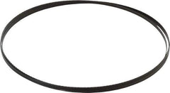 Disston - 18 TPI, 7' 9-1/2" Long x 1/4" Wide x 0.025" Thick, Welded Band Saw Blade - Carbon Steel, Toothed Edge, Raker Tooth Set, Hard Back, Contour Cutting - Apex Tool & Supply