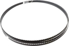 Disston - 4 TPI, 7' 9-1/2" Long x 3/8" Wide x 0.025" Thick, Welded Band Saw Blade - Carbon Steel, Toothed Edge, Raker Tooth Set, Hard Back, Contour Cutting - Apex Tool & Supply