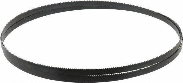 Disston - 10 TPI, 7' 9-1/2" Long x 3/8" Wide x 0.025" Thick, Welded Band Saw Blade - Carbon Steel, Toothed Edge, Raker Tooth Set, Hard Back, Contour Cutting - Apex Tool & Supply