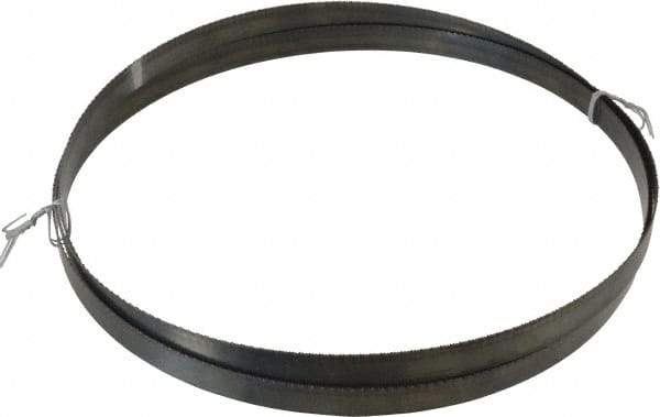Disston - 18 TPI, 9' 7-1/2" Long x 3/4" Wide x 0.032" Thick, Welded Band Saw Blade - Carbon Steel, Toothed Edge, Wavy Tooth Set, Hard Back, Contour Cutting - Apex Tool & Supply