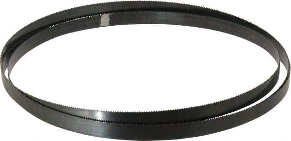 Disston - 10 TPI, 10' 10-1/2" Long x 3/4" Wide x 0.032" Thick, Welded Band Saw Blade - Carbon Steel, Toothed Edge, Raker Tooth Set, Hard Back, Contour Cutting - Apex Tool & Supply