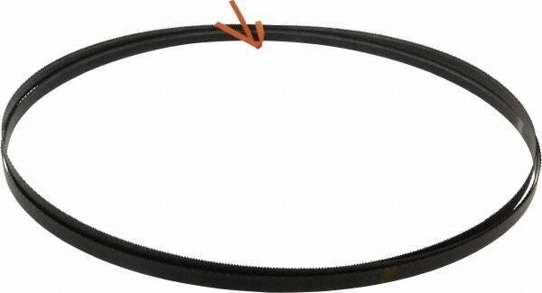 Disston - 14 TPI, 12' 6" Long x 1/2" Wide x 0.025" Thick, Welded Band Saw Blade - Carbon Steel, Toothed Edge, Raker Tooth Set, Hard Back, Contour Cutting - Apex Tool & Supply