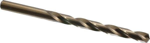 Interstate - Letter I 135° Cobalt Jobber Drill - Bright Finish, Right Hand Cut, Spiral Flute, 4-1/8" OAL, Split Point - Apex Tool & Supply