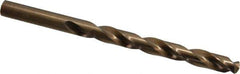 Interstate - Letter Q 135° Cobalt Jobber Drill - Bright Finish, Right Hand Cut, Spiral Flute, 4-3/4" OAL, Split Point - Apex Tool & Supply