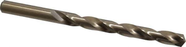 Interstate - Letter S 135° Cobalt Jobber Drill - Bright Finish, Right Hand Cut, Spiral Flute, 4-7/8" OAL, Split Point - Apex Tool & Supply