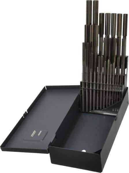 Alvord Polk - 1/16" to 1/2", Chucking Reamer Set - Straight Flute, Right Hand Cut, 29 Pieces - Apex Tool & Supply