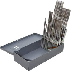 Alvord Polk - 1mm to 13mm, Chucking Reamer Set - Straight Flute, Right Hand Cut, 25 Pieces - Apex Tool & Supply