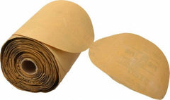 3M - 6" Diam, 180 Grit FEPA, Aluminum Oxide Adhesive PSA Disc - Very Fine Grade, Gold, A Weighted Backing, Flexible, Use with Random Orbital Sanders - Apex Tool & Supply