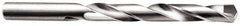Made in USA - 5.00126mm 135° Carbide-Tipped Jobber Drill - Bright Finish, Right Hand Cut, Spiral Flute, Straight Shank, 92mm OAL, Split Point - Apex Tool & Supply