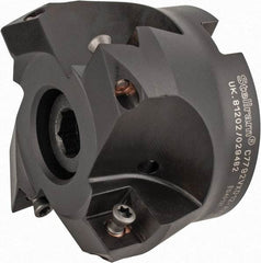 Kennametal - 2-1/2" Cut Diam, 0.098" Max Depth, 1" Arbor Hole, 4 Inserts, XD 12 Insert Style, Indexable Copy Face Mill - C7792VXD12-A2.50Z04R Cutter Style, 1.574" High, Through Coolant, Series 7792 - Apex Tool & Supply