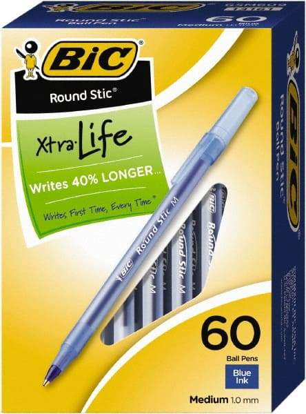 Bic - Conical Ball Point Pen - Blue - Apex Tool & Supply