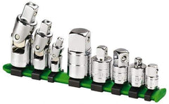 SK - 8 Piece Universal & Socket Adapter Set - 1/4F x 3/8M, 3/8F x 1/4M, 3/8F x 1/2M, 1/2F x 3/8M, 1/2F x 3/4M" 1/4, 3/8, 1/2" - Apex Tool & Supply