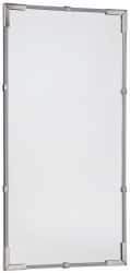 PRO-SAFE - Indoor Rectangular Flat Safety, Traffic & Inspection Mirrors - Acrylic Lens, Hardboard Backing, 24" High - Apex Tool & Supply