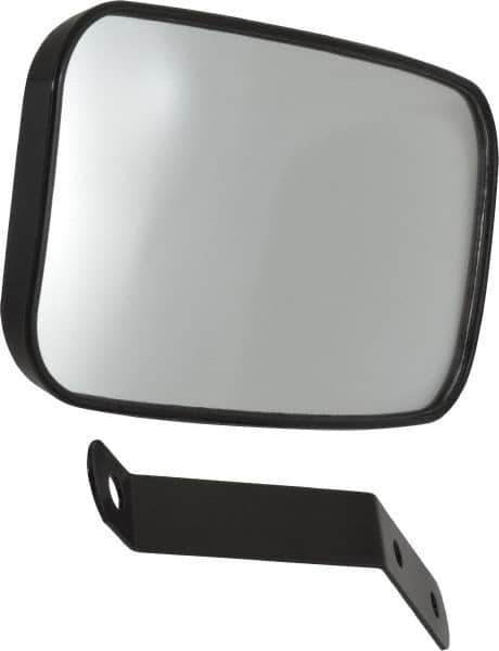 PRO-SAFE - Indoor & Outdoor Rectangular Vehicle/Utility Safety, Traffic & Inspection Mirrors - Glass Lens, 4" High - Apex Tool & Supply