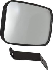 PRO-SAFE - Indoor & Outdoor Rectangular Vehicle/Utility Safety, Traffic & Inspection Mirrors - Glass Lens, 4" High - Apex Tool & Supply