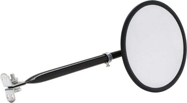 PRO-SAFE - Outdoor Round Vehicle/Utility Safety, Traffic & Inspection Mirrors - Glass Lens, 8" Diam - Apex Tool & Supply