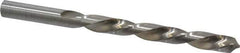 Made in USA - 11/32" 118° High Speed Steel Jobber Drill - Bright Finish, Left Hand Cut, Spiral Flute, Straight Shank, 4-3/4" OAL, Standard Point - Apex Tool & Supply