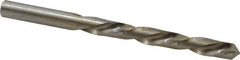 Made in USA - 23/64" 118° High Speed Steel Jobber Drill - Bright Finish, Left Hand Cut, Spiral Flute, Straight Shank, 4-7/8" OAL, Standard Point - Apex Tool & Supply