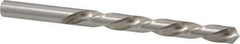 Made in USA - 3/8" 118° High Speed Steel Jobber Drill - Bright Finish, Left Hand Cut, Spiral Flute, Straight Shank, 5" OAL, Standard Point - Apex Tool & Supply