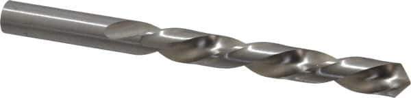 Made in USA - 31/64" 118° High Speed Steel Jobber Drill - Bright Finish, Left Hand Cut, Spiral Flute, Straight Shank, 5-7/8" OAL, Standard Point - Apex Tool & Supply