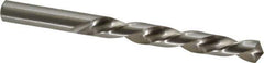 Made in USA - 1/2" 118° High Speed Steel Jobber Drill - Bright Finish, Left Hand Cut, Spiral Flute, Straight Shank, 6" OAL, Standard Point - Apex Tool & Supply