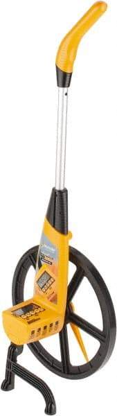 Trumeter - 100,000' Counter Limit, 40-1/4" OAL, Measuring Wheel - 0.1" Accuracy per 100", Measures in Ft/In, Meters/cm & Yards/Tenths - Apex Tool & Supply