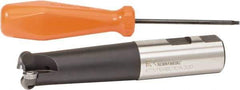 Kennametal - 3/4" Cut Diam, 1" Shank Diam, 5.28" OAL, Indexable Ball Nose End Mill - Apex Tool & Supply
