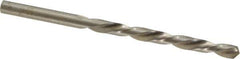 Made in USA - #7 118° High Speed Steel Jobber Drill - Bright Finish, Left Hand Cut, Spiral Flute, Straight Shank, 3-5/8" OAL, Standard Point - Apex Tool & Supply