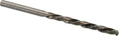 Made in USA - #13 118° High Speed Steel Jobber Drill - Bright Finish, Left Hand Cut, Spiral Flute, Straight Shank, 3-1/2" OAL, Standard Point - Apex Tool & Supply