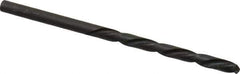 Made in USA - #15 118° High Speed Steel Jobber Drill - Bright Finish, Left Hand Cut, Spiral Flute, Straight Shank, 3-3/8" OAL, Standard Point - Apex Tool & Supply
