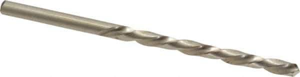 Made in USA - #20 118° High Speed Steel Jobber Drill - Bright Finish, Left Hand Cut, Spiral Flute, Straight Shank, 3-1/4" OAL, Standard Point - Apex Tool & Supply