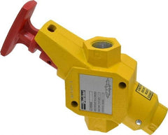 Parker - 3/4" NPT Safety Lockout Valve - 3-Way, 2 Position, Handle, 9.5 CV Rate, 250 Max psi & 160°F Max Temp - Apex Tool & Supply
